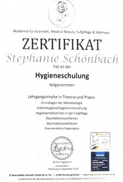 Hygieneschulung